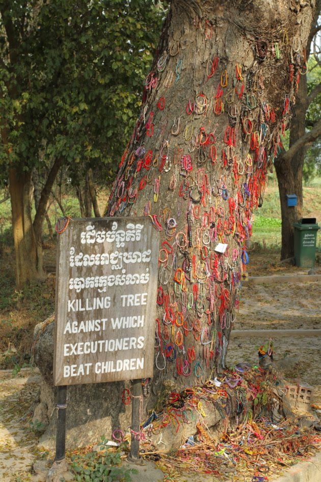 Khmer Rouge beat children to death here, Phnom Penh, Cambodia