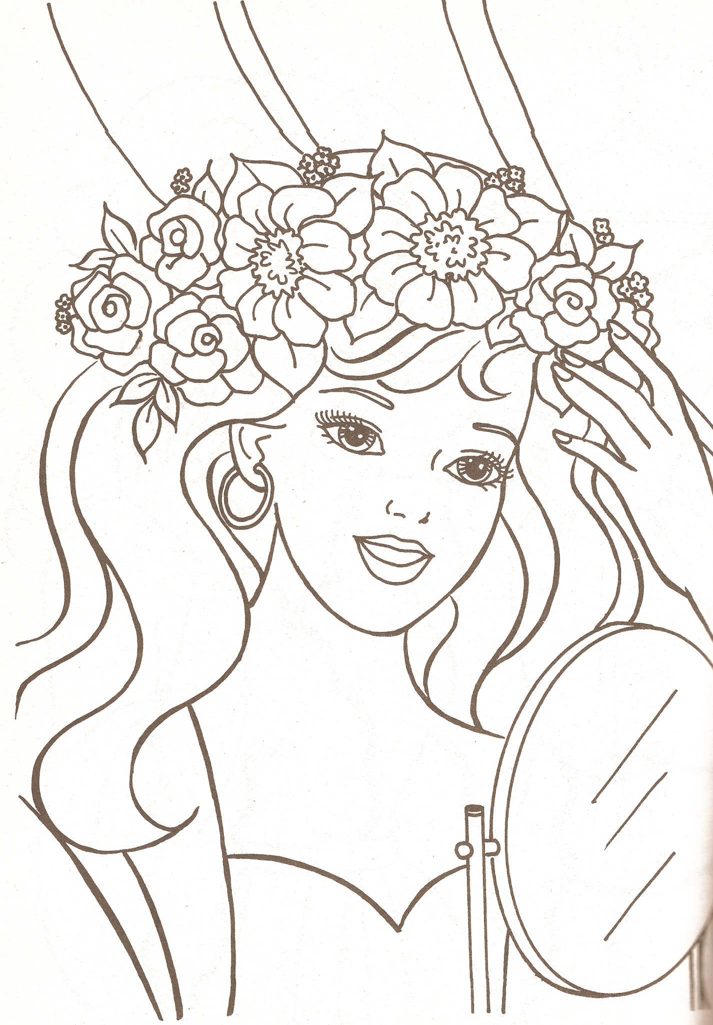 Download Coloring Page For Barbie - 126+ File Include SVG PNG EPS DXF for Cricut, Silhouette and Other Machine
