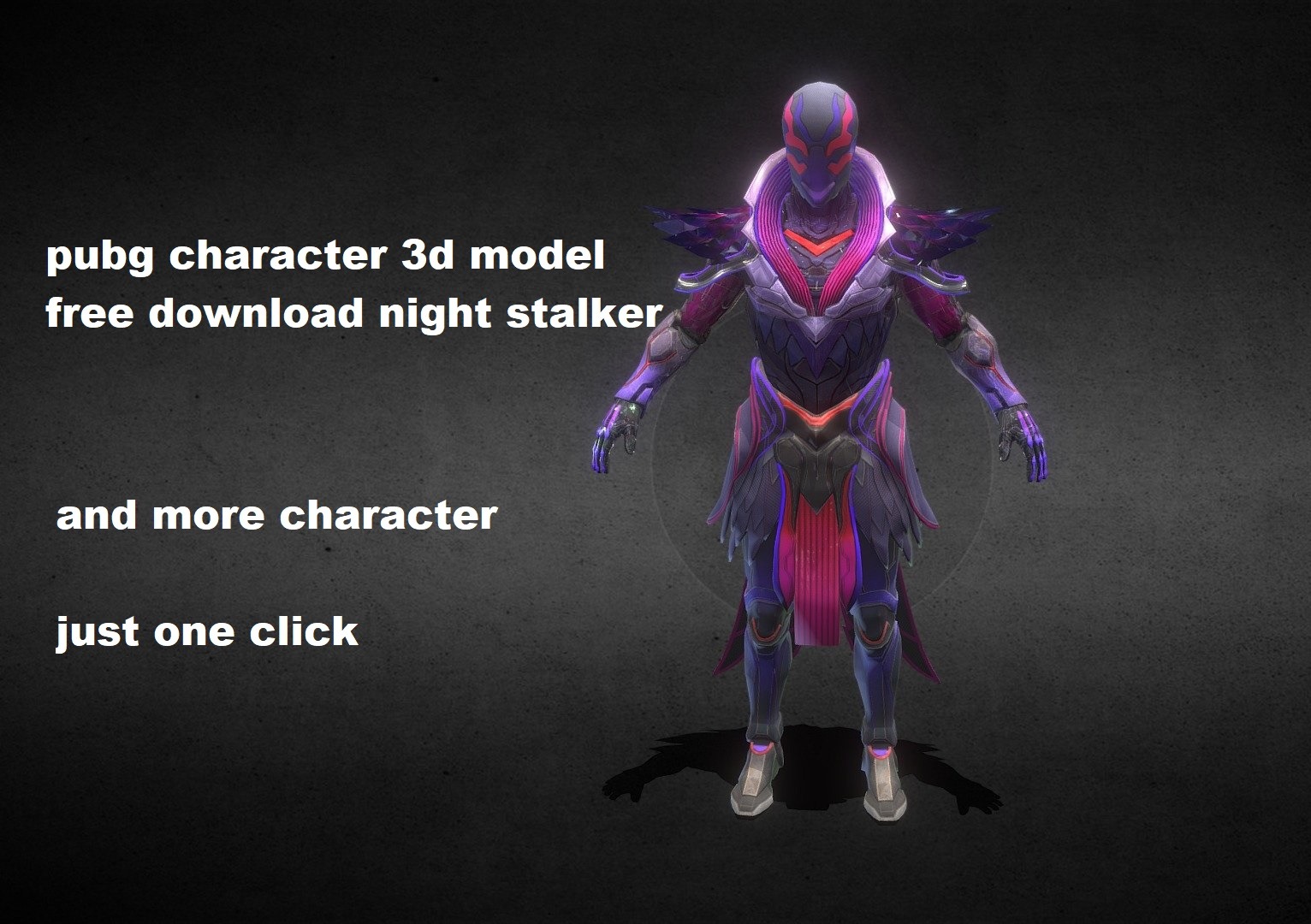 pubg character 3d model free download night stalker