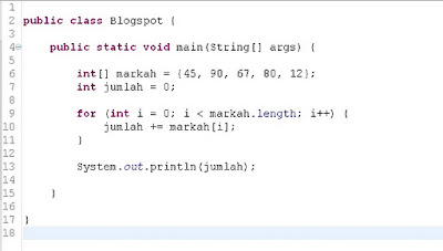 sum of elements in array