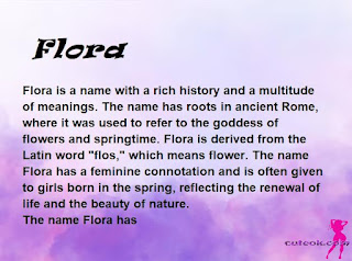 meaning of the name "Flora"