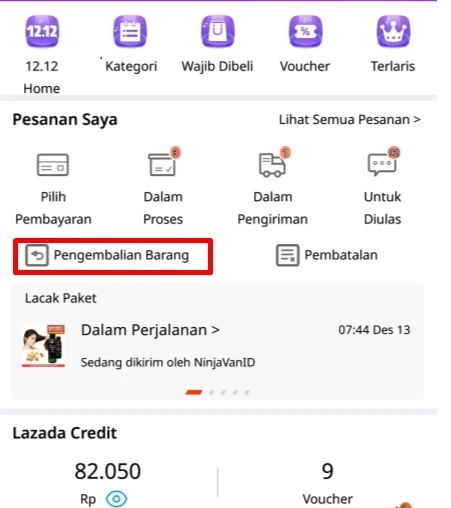 Cara Refund Lazada