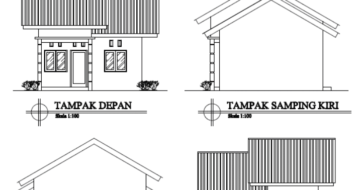 25 Gambar Sketsa Rumah Tampak Depan Dan Samping Design 