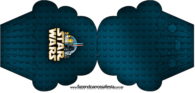 Star Wars Lego, Free Printable Cup Invitation.  