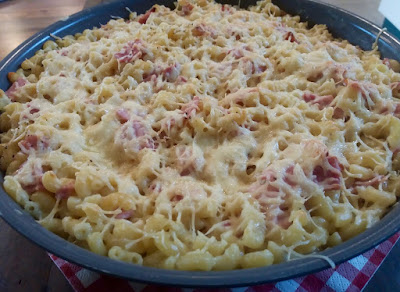 alt="gratin de coquillettes jambon"