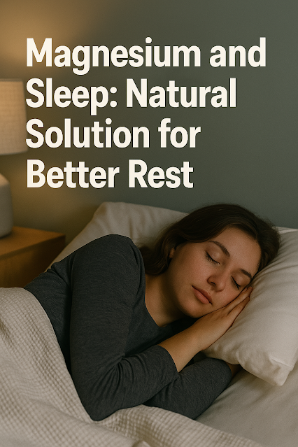 Magnesium and Sleep: The Natural Solution for Better Rest
