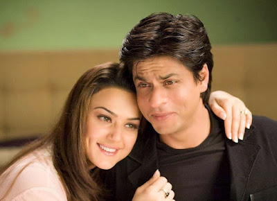 Shahrukh Khan in Kal Ho Na Ho movie along with Preity Zinta