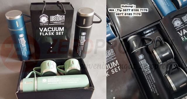 Pesanan Universitas Mulia berupa Souvenir Set Vacuum Tumbler Paper Bag Sebanyak 150 pcs