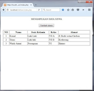 Cara membuat form input untuk Menambahkan data ke tabel di database menggunakan php dan html