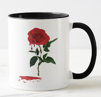 Ma Boutique Zazzle; zazzle; mug; bloody rose; delf in; delf; sang; rose; rose rouge; rouge; blood;