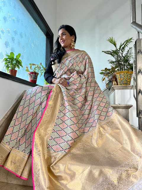 Jamawar saree