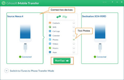 Transfer photos from Android to Android with soft Mobile Transfer