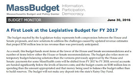 First look at Legislative Budget FY 2017