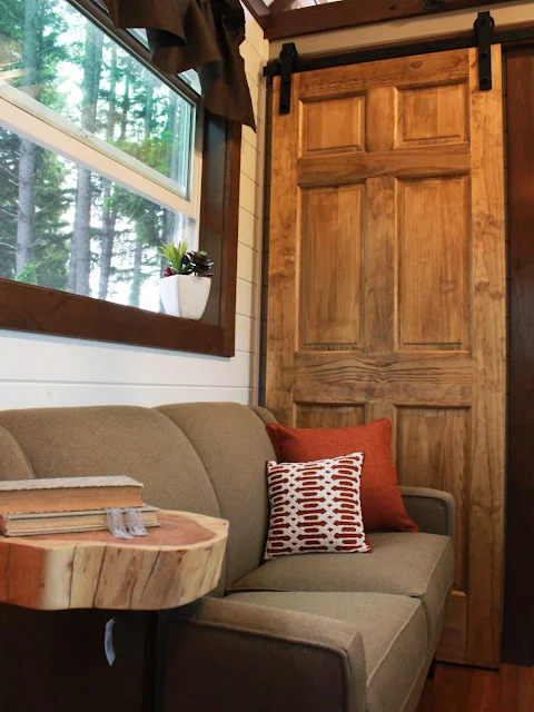 Craftsman tiny house living room by Tiny Heirloom