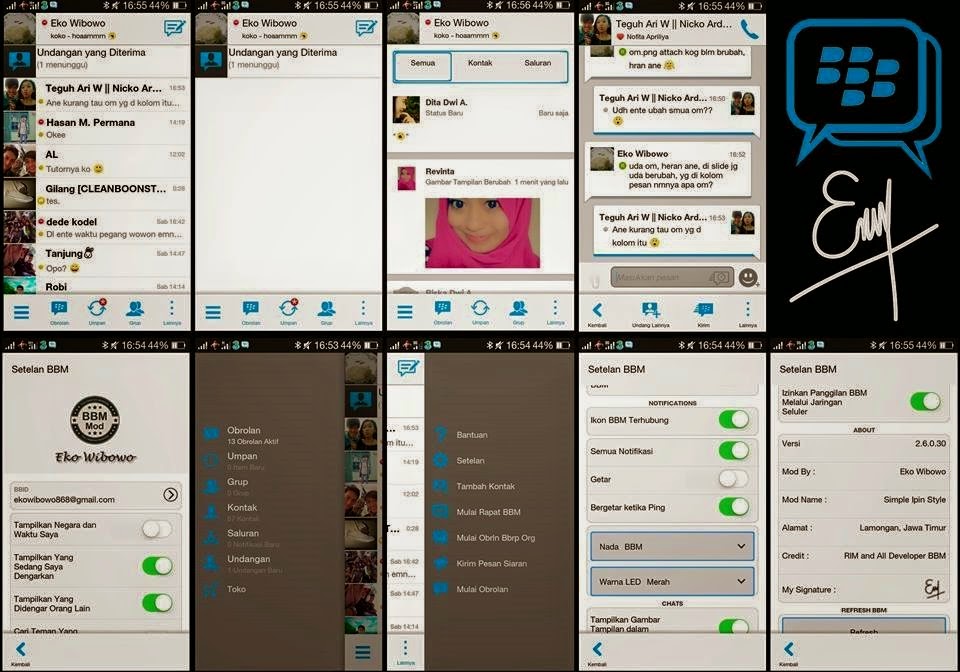 BBM MOD Terlengkap dan Terbaru 2015