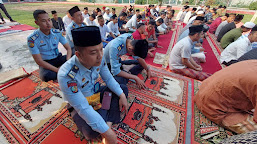 Gelar Sholat Idul Adha, Suka Cita Ratusan Warga Binaan Lapas Kuala Tungkal 