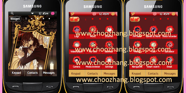 Samsung Corby 2 or S3850 - Vampire Knight Themes (Halloween Specials)