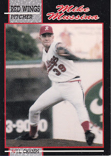 Mike Mussina 1990 Rochester Red Wings card