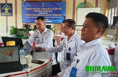 Lapas I Madiun Ikuti Penguatan Tusi Kepegawaian Dan Pemutakhiran Data Simpeg Kumham