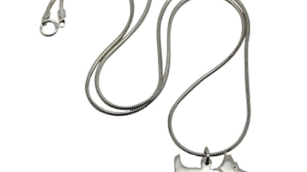 Silver Dog Necklace