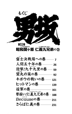 índice Otokozaka volume 11