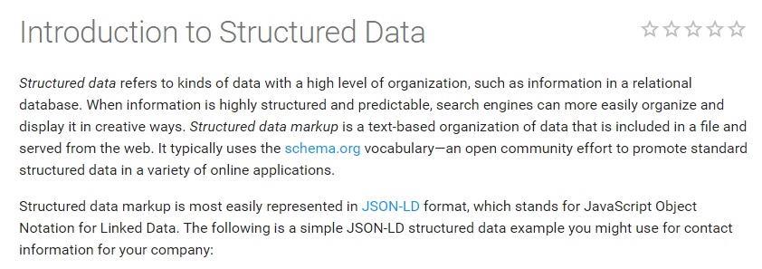 Know more about Structured Data
