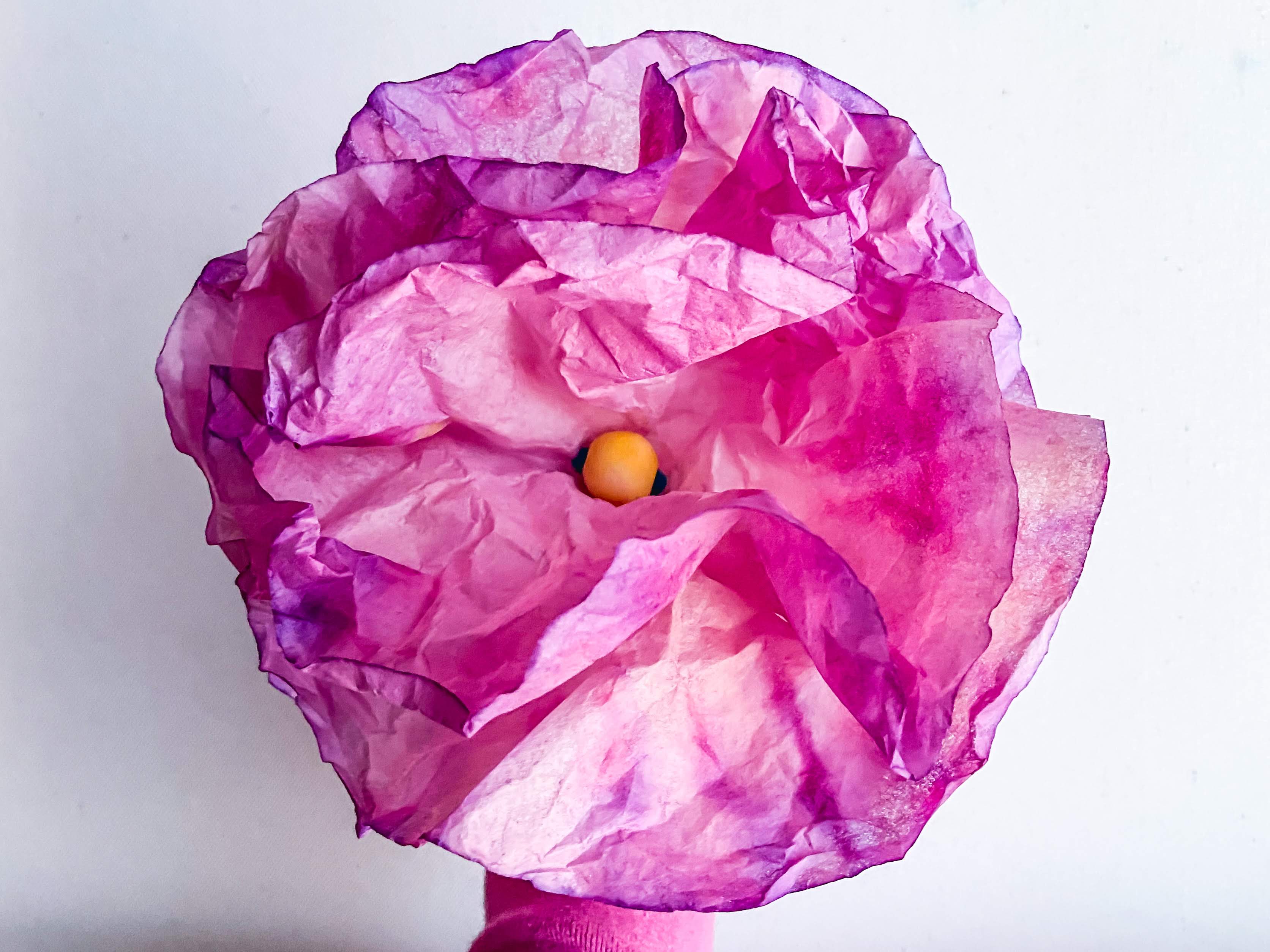 Make your own coffee filter flowers