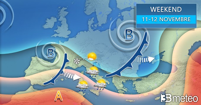 3BMeteo: “Perturbazioni no-stop, altro maltempo fino al week-end ”