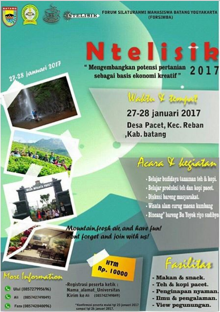 Event Batang | 27-28 Januari 2017 | Forsimba " Ntelisik"
