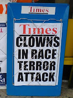 Clowns in Race Terror Attack