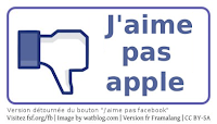 j'aime pas apple papillon-butineur