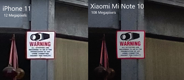iPhone x vs Xiaomi Mi Note 10 Camera test