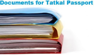 Required Documents for Tatkal Passport