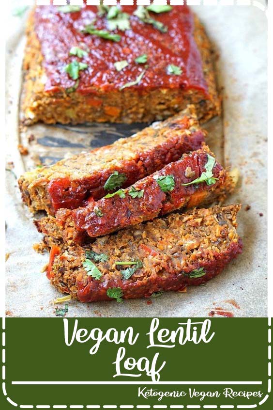 Delicious and easy vegan meatloaf made with lentils, mushrooms, and veggies. This lentil loaf makes a hearty vegan dinner that is tasty enough for Thanksgiving, but easy enough for weeknight dinners.