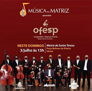 Orquestra Feso Pro Arte será a atração especial do ‘Música na Matriz’ dia 03