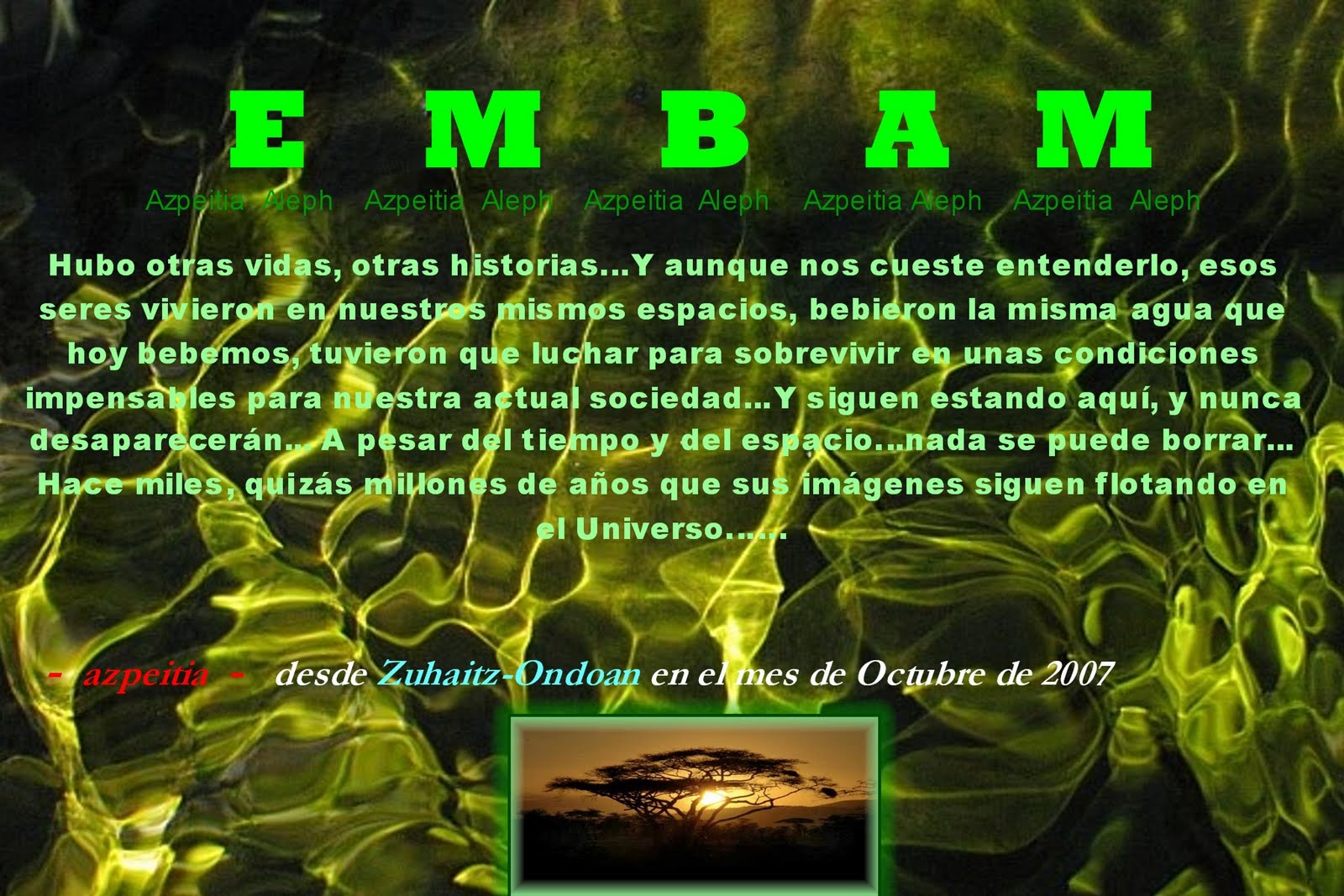 EMBAM página del Poeta Azpeitia José Antonio