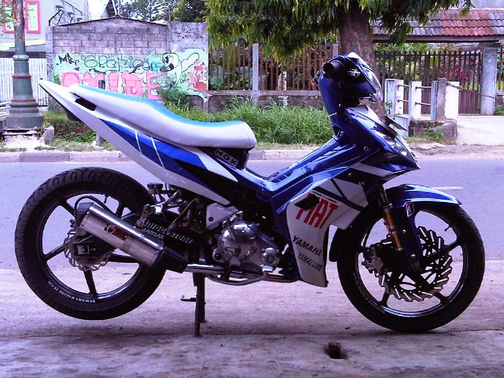 64 Gambar Modifikasi Motor Jupiter Mx Biru Terbaik Dan Terupdate