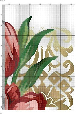 Free Cross Stitch Patterns/ Flowers 39/ Counted Cross Stitch Patterns