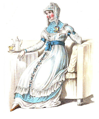 Morning dress on a visit  La Belle Assemblée (Sept 1810)