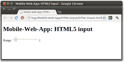 Easy display value for of slider in HTML5, run at Google Chrome