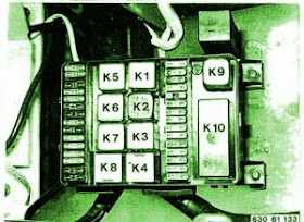 Fuse Box BMW 1978-82 Euro 630CS-635CS Diagram