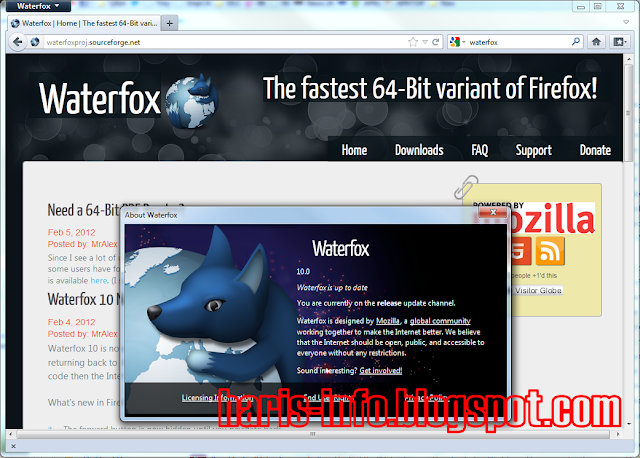 Download Waterfox 12.0, Solusi Browser Untuk Sistem Operasi 64bit