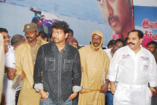 Vijay at Political Meeting Stills leaked images