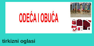 14 - PRODAJA ODEĆE I OBUĆE TIRKIZNI OGLASI