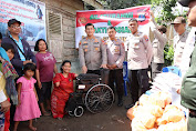 Bentuk Kepedulian Kapolres Simalungun Berikan Bantuan Kursi Roda Kepada Disabilitas Indonesia(PPDI)Kabupaten
