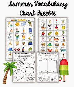 Summer Vocabulary Chart Freebie