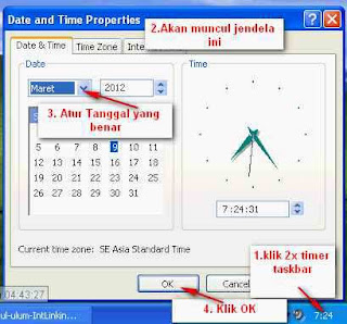 Atur Tanggal Taskbar Dekstop