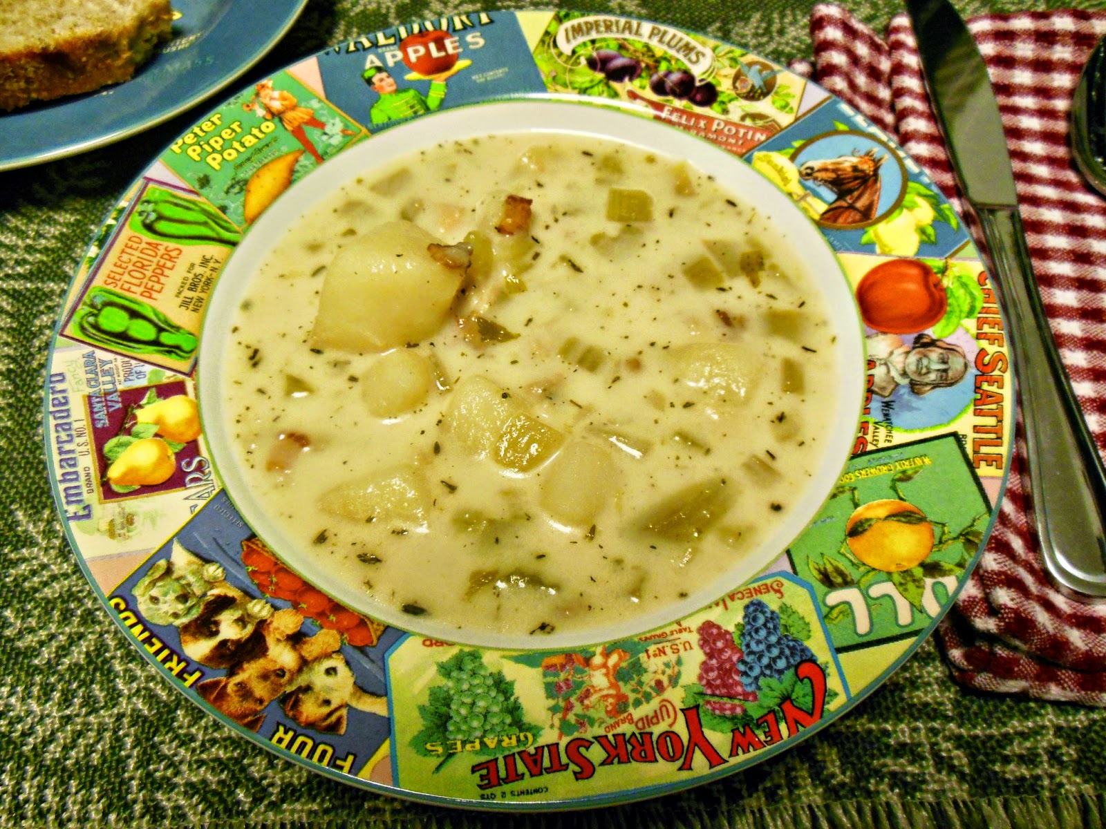 Potato Soup by Our Sunday Cafe - featured at Natural Family Friday