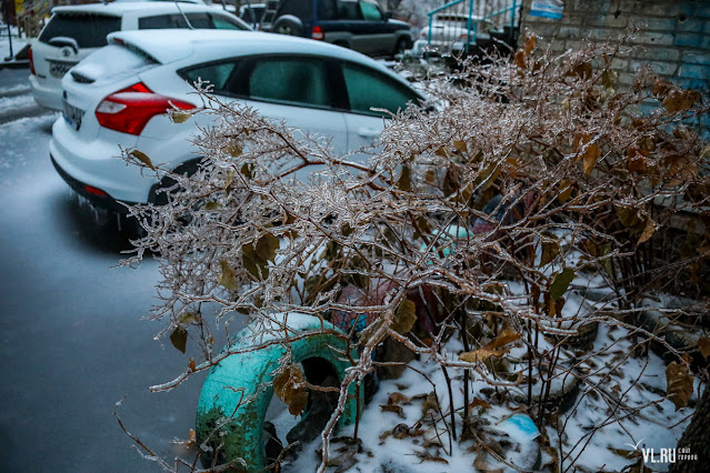 Ледяной дождь во Владивостоке