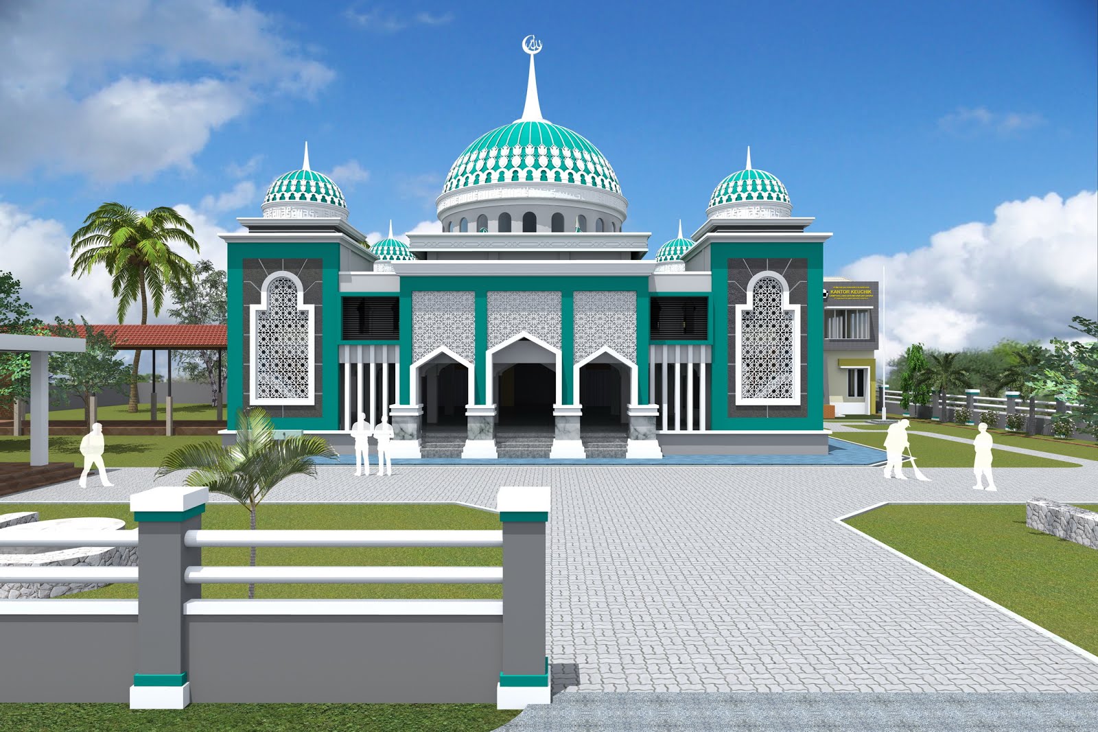 478 Foto Desain Cat  Masjid  Terlihat Keren Model Rumah